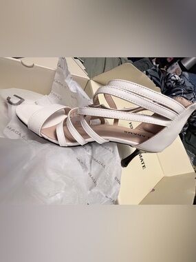 CARLA White PU Women’s Heels by J. Adams